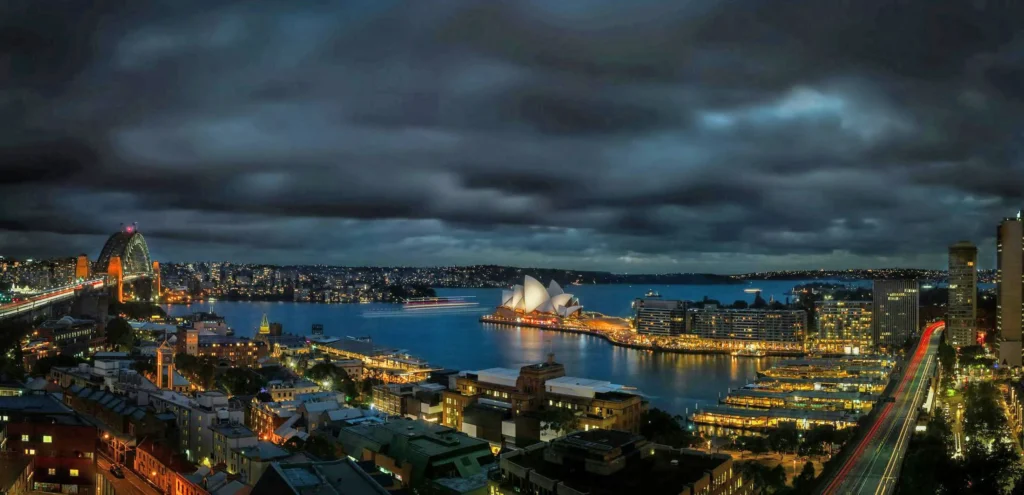 Sydney, Australia by night